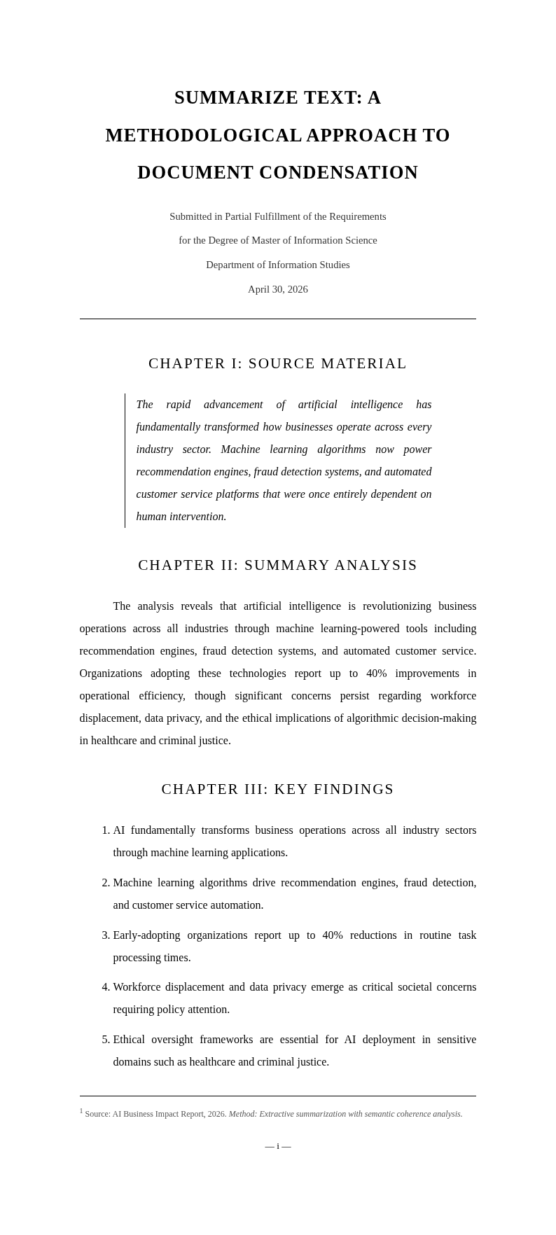 Dissertation manuscript summarize text